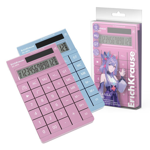 Picture of EK ELECTRONIC 12-DIGIT CALCULATOR MANGA COLOURS